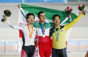 Iran's Daneshvarkhourram wins keirin event at Asian Games