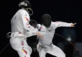 Japan wins men's fencing foil team event at Asian Games