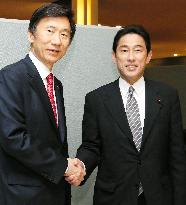 Japan, S. Korea FMs hold talks in New York