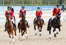 Japan claims silver in equestrian eventing team jumping