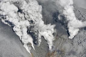 Central Japan volcano Mt. Ontake erupts