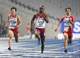 Qatar's Ogunode wins men's 100 meters at Asian Games