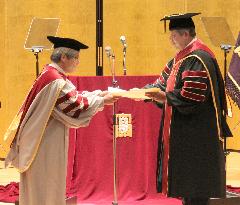 Japanese univ. confers honorary degree on Indonesian leader