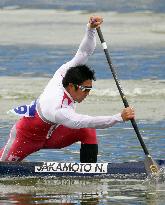 Sakamoto wins silver in canoe single