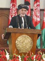 New Afghan President Ghani makes inaugural address