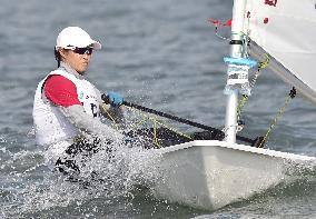Doi wins silver in women's 1 person dinghy