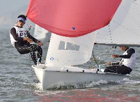 Koizumi, Matsuo win silver in 420-men's 2 person dinghy