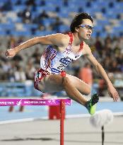 Kishimoto wins silver in men's 400 meters hurdles