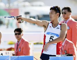 Japan's Iwamoto wins bronze in modern pentathlon