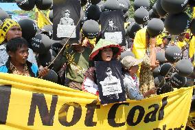 People protest coal-fired power plant project in Batang