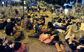 H.K. occupation protest continues