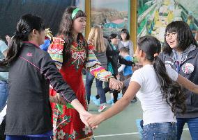 Students deepen friendship on Russian-held island