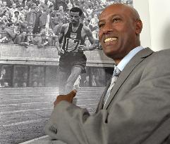 Marathoner Abebe Bikila's son attends photo exhibition