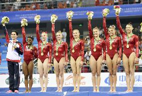 U.S. wins women's team division at gymnastic world championships
