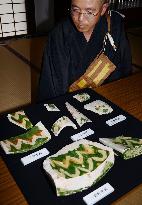 Nara Sansai-style tiles unearthed in Toshodaiji
