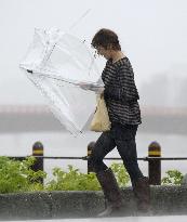 Typhoon Vongfong hits Shikoku