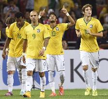 Japan, Brazil compete in friendly