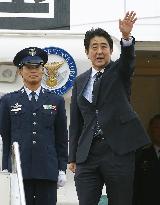 PM Abe leaves for Italy