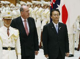Australian, Japanese defense chiefs meet in Tokyo