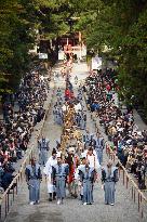 Samurai grand parade at Nikko Toshogu for autumn festival