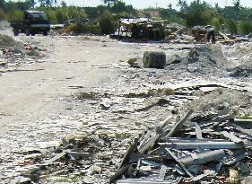 Asbestos scattered at dump site in West Java
