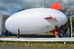 Unmanned airship to gauge radiation