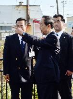 State minister Yamaguchi surveys northern territories