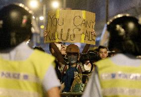 Violence erupts in H.K. protests