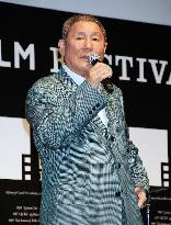 Film director Kitano gives pep talk at Tokyo movie festa