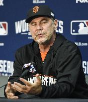 Press conference on eve of Game 6 of World Series