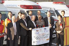 Japan donates 13 vehicles to Liberia, Sierra Leone