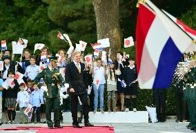 Dutch royal couple in Japan