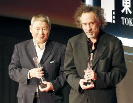 Kitano, Burton win Samurai Award at Tokyo film festival