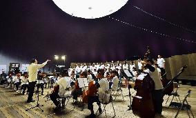 Fukushima kids play at concert for post-quake recovery