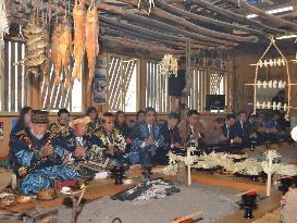 Ainu's traditional 'shishamo' smelt festival