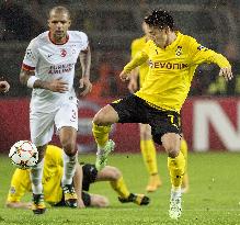 Dortmund's Kagawa in action in Champions League game