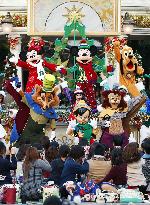 Mickey Mouse dances at Tokyo DisneySea Christmas event