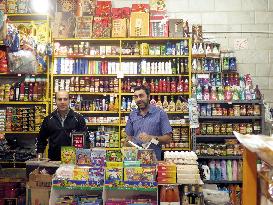Grocery store in Tehran under economic embargo