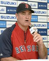 MLB All-Star skipper Farrell speaks to press in Japan