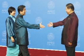 PM Abe, wife attend APEC dinner
