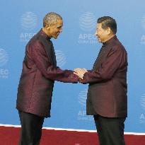 U.S. Pres. Obama and Chinese Pres. Xi at APEC summit