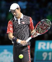 Nishikori beaten by Federer at ATP World Tour Finals