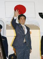 Japan PM Abe leaves Myanmar for Australia