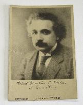 Postcard signed by Einstein in 1922 found in Japan