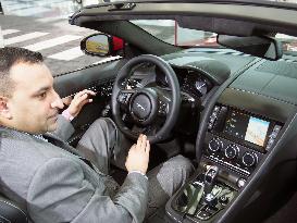 Jaguar Land Rover's new voice command system at L.A. show