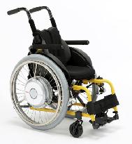 Set of parts aids wheelchair for kids with electricity