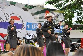 Police perform at reconciliation event in Bangkok