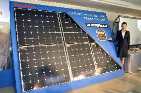 Sharp unveils new residential solar panels