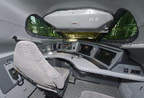 Hokkaido Shinkansen train's vehicle cockpit unveiled