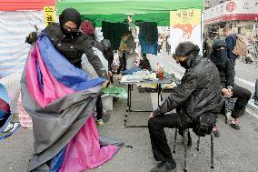 Pro-democracy protests in H.K.